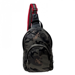 Alexander McQueen Camo Nylon Dancing Skeleton Backpack