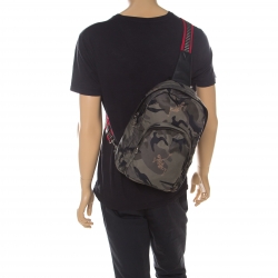 Alexander McQueen Camo Nylon Dancing Skeleton Backpack