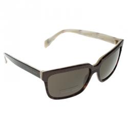 Alexander McQueen Brown Tortoise AMQ 4191/S Square Sunglasses