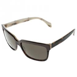 Alexander McQueen Brown Tortoise AMQ 4191/S Square Sunglasses