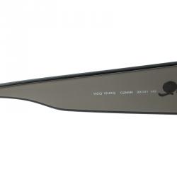 Pre Owned Alexander McQueen Black MCQ 0049/S Shield Sunglasses