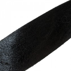 McQ by Alexander McQueen Black Leather Belt 90 CM