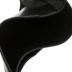 Pre Owned Alexander McQueen Black Leather Card Holder