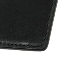 Pre Owned Alexander McQueen Black Leather Card Holder