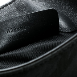 Alexander McQueen Black Canvas Messenger Bag