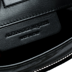 Alexander McQueen Black Canvas Messenger Bag