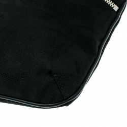 Alexander McQueen Black Canvas Messenger Bag