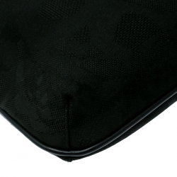 Alexander McQueen Black Canvas Messenger Bag