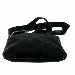 Alexander McQueen Black Canvas Messenger Bag