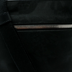 Alexander McQueen Black Canvas Messenger Bag
