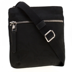 Alexander McQueen Black Nylon Messenger Bag