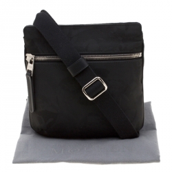 Alexander McQueen Black Nylon Messenger Bag