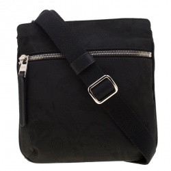 Alexander McQueen Black Nylon Messenger Bag