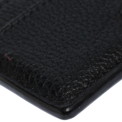 Alexander McQueen Black Leather Skull Card Holder