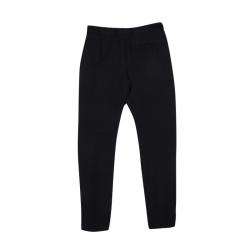 Pre Owned Alexander McQueen Black Wool Trousers S