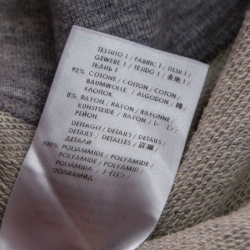 Pre Owned Alexander McQueen Grey Flocked Skull Print Sweatshirt L