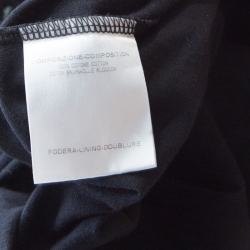 Pre Owned Alexander McQueen Black Cotton Moth Printed Skull T-Shirt L