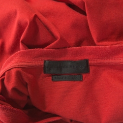 Pre Owned Alexander McQueen Red Skull Printed Cotton Crew Neck T-shirt S