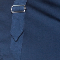 Pre Owned Alexander McQueen Teal Stretch Cotton Buckle Strap Detail Shirt L