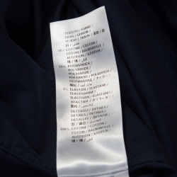 Pre Owned Alexander McQueen Teal Stretch Cotton Buckle Strap Detail Shirt L