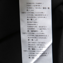 Pre Owned Alexander McQueen Black Cotton Pique Harness Appliqued Polo T-Shirt XXL