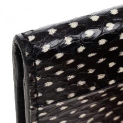 Pre Owned Alexander McQueen Snakeskin Pocket Organiser