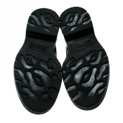 Pre Owned Alexander McQueen Red/ Brown Leather Lace-Up Derby Shoes Size 43