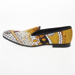 Alexander McQueen Jaquard Pattern Loafers Size 42