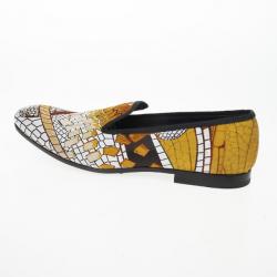 Alexander McQueen Jaquard Pattern Loafers Size 42