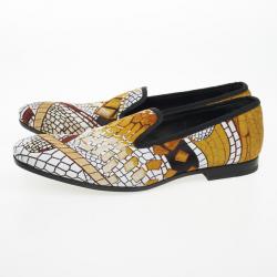 Alexander McQueen Jaquard Pattern Loafers Size 42
