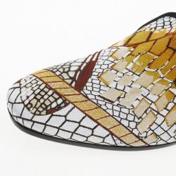 Alexander McQueen Jaquard Pattern Loafers Size 42