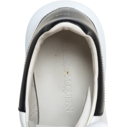 Alexander McQueen White Leather Oversized Low Top Sneakers Size 40.5