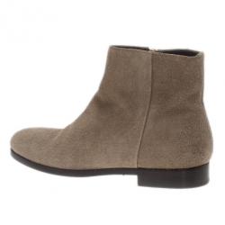 Pre Owned Alexander McQueen Beige Suede Chelsea Ankle Boots Size 44