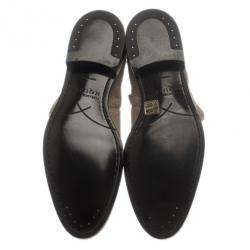 Pre Owned Alexander McQueen Beige Suede Chelsea Ankle Boots Size 44