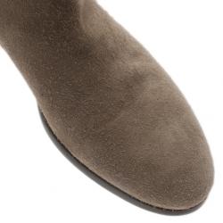 Pre Owned Alexander McQueen Beige Suede Chelsea Ankle Boots Size 44