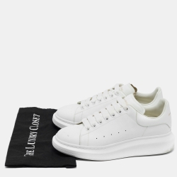 Alexander McQueen White Leather Oversized Sneakers Size 41 