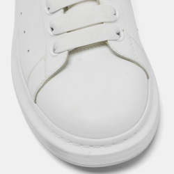 Alexander McQueen White Leather Oversized Sneakers Size 41 