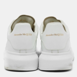 Alexander McQueen White Leather Oversized Sneakers Size 41 