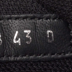 Pre Owned Alexander McQueen Black Patent and Leather Oversized Sneakers Size 43