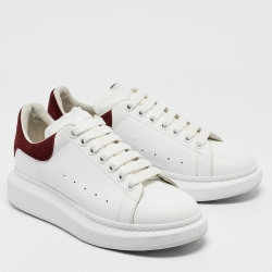 Alexander McQueen White Leather Oversized Sneakers Size 41