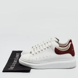 Alexander McQueen White Leather Oversized Sneakers Size 41