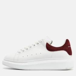 Alexander McQueen White Leather Oversized Sneakers Size 41