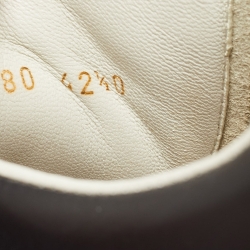 Pre Owned Alexander McQueen White Leather Larry Sneakers Size 42.5