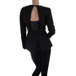 Alexander Wang Studded Backless V-neck Blazer S