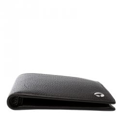 Pre Owned Alfred Dunhill Dark Brown Leather Bifold Wallet 