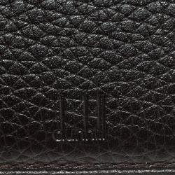 Pre Owned Alfred Dunhill Dark Brown Leather Bifold Wallet 