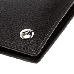 Pre Owned Alfred Dunhill Dark Brown Leather Bifold Wallet 