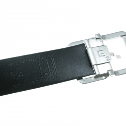Alfred Dunhill Black Chassis Leather Belt Size 107 CM