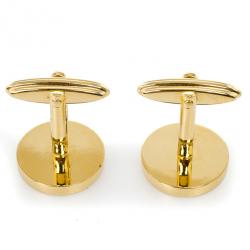 Alfred Dunhill Mother Of Pearl Gold Plated Cufflinks