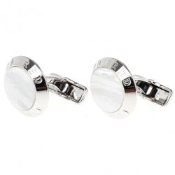 Alfred Dunhill Mother Of Pearl Silver Cufflinks
